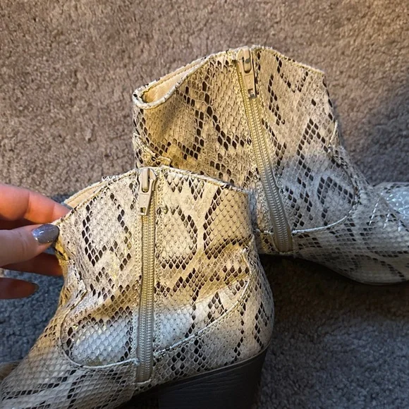 Snakeskin Ankle Boots - Picture 4 of 4